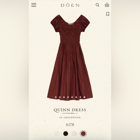 Doen Dresses & Skirts - Doen Quinn Midi Dress in Amberwood